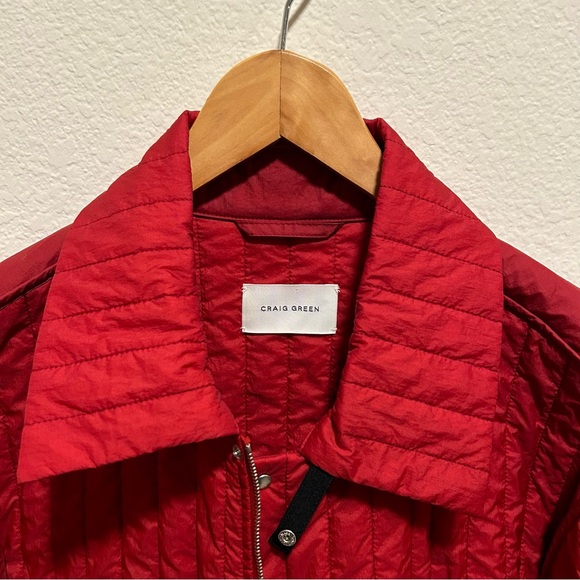 RARE 21’ Craig Green quilted worker jacket red - Picture 5 of 6